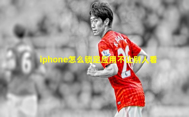 iphone怎么锁定应用不让别人看