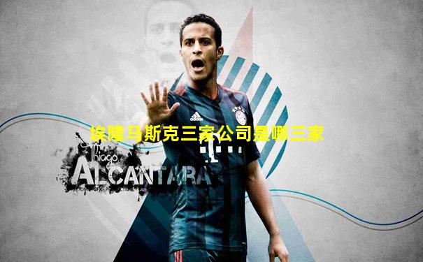 埃隆马斯克三家公司是哪三家