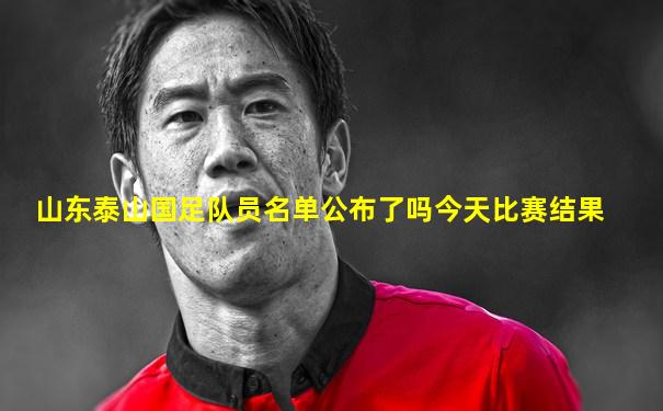 山东泰山国足队员名单公布了吗今天比赛结果